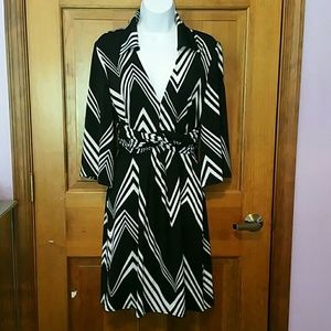 NWOT Muse for Boston Proper blk & wht dress - S 8